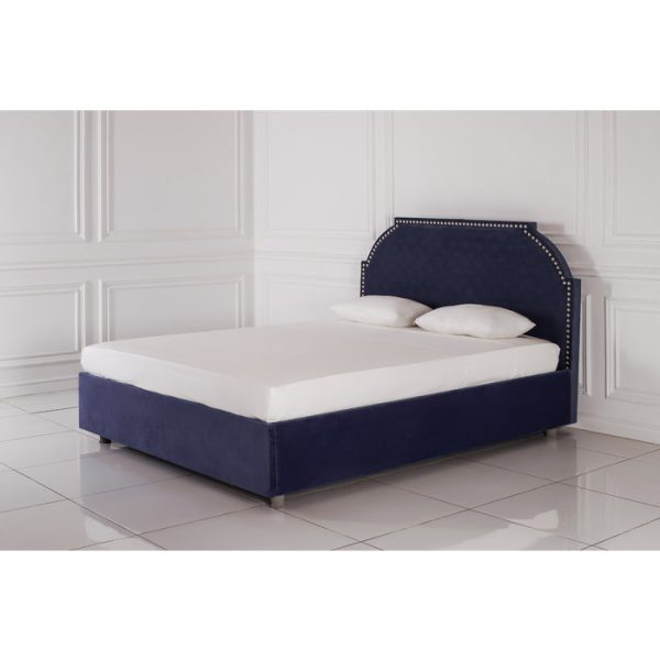 КРОВАТЬ С МЯГКИМ ИЗГОЛОВЬЕМ  декорированным гвоздями 180х200 см — изображение 2