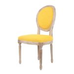 стул с мягкой обивкой Miro yellow — изображение 4