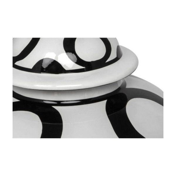 Лампа настольная керамическая с белым абажуром — изображение 3