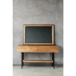 консоль-тумба с глубокими ящиками Sixties из массива клена