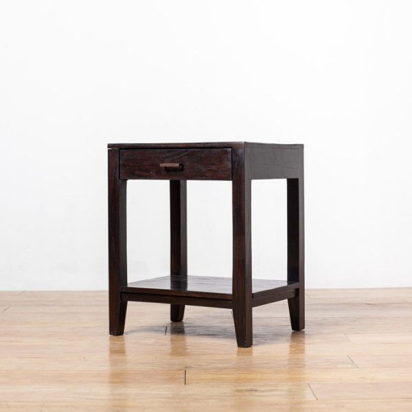 Тумба Batavia темная с полкой — изображение 3