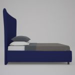 Кровать QuickSand Велюр Синий 160х200 см — изображение 7