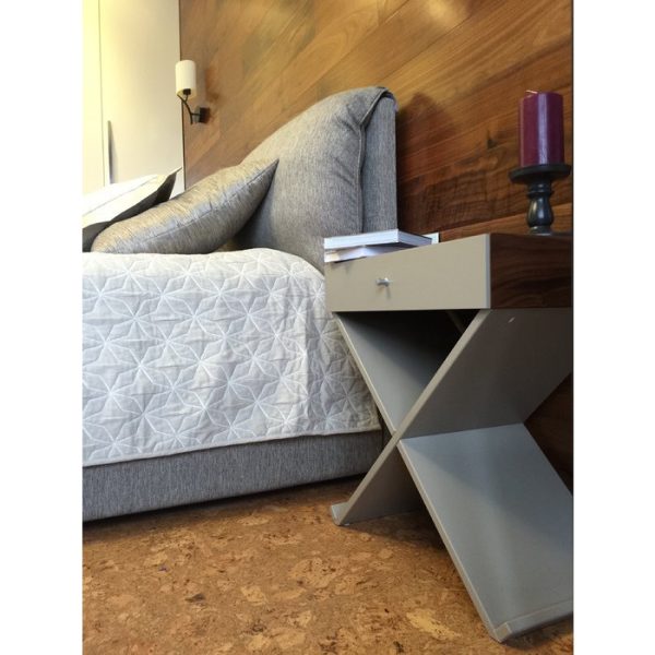 Тумба Bdesign Bonn серая, орех — изображение 2