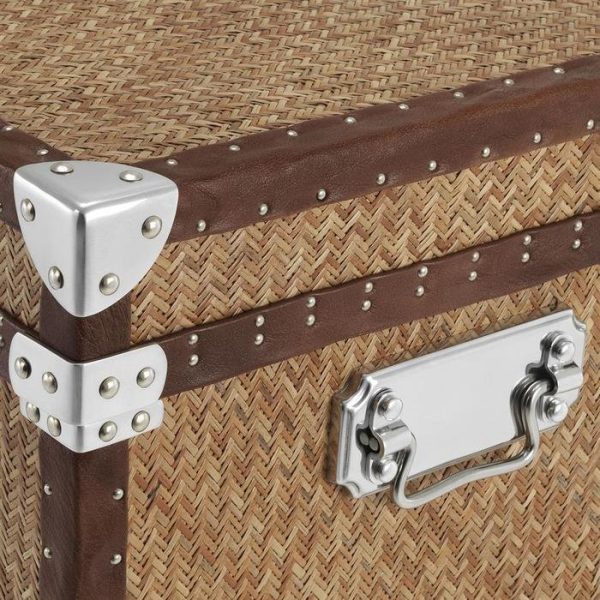 Кофейный столик  Cane с отделкой из ротанга коричневого цвета — изображение 2