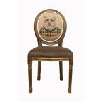 стул с мягкой обивкой Volker brown bear