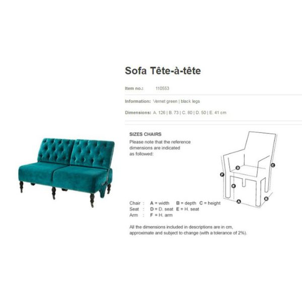 Диван  Tete-a-tete выполнен в технике Капитоне  — изображение 2