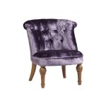 Кресло Sophie Tufted Slipper Chair Фиолетовый Вельвет  — изображение 2