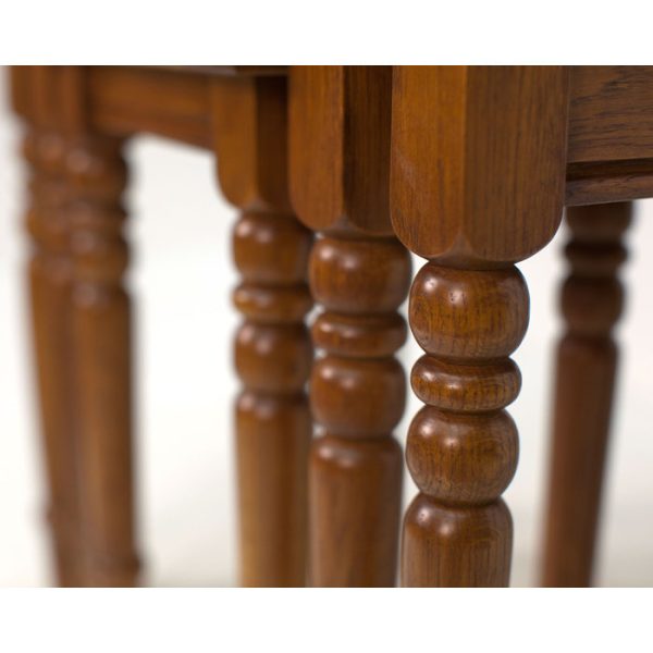 Журнальный столик тройной Еcolife Еurope из массива дуба — изображение 4