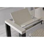 Прямоугольный раздвижной обеденный стол INES с глянцевой поверхностью — изображение 2