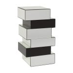 Кофейный столик Colombes полностью покрытый зеркальными панелями