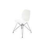 Стул на металлических ножках белый