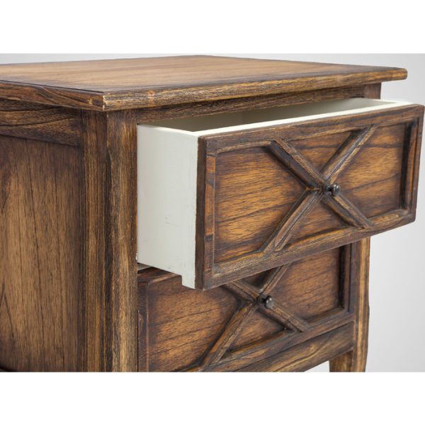 Тумба «Софи» из дерева минди с выраженной текстурой  66х60x40 см — изображение 3