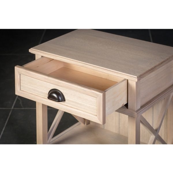 Тумба прикроватная Кембридж с ящиком и полкой большая — изображение 7