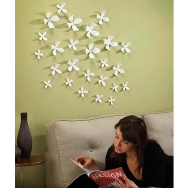Декор для стен Umbra wallflower 25 элементов белый — изображение 3