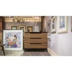  Комод с тремя выдвижными ящиками ALTO Орех Европейский