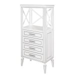 Этажерка Классика - 4 с четырьмя нижними выдвижными ящиками