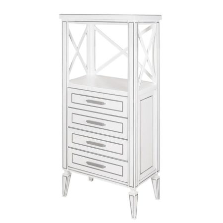 Этажерка Классика - 4 с четырьмя нижними выдвижными ящиками