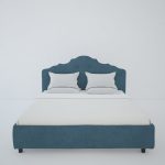 Кровать Palace 160x200 см Велюр цвета морской волны — изображение 4