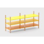 Тумба под ТВ Latitude SAGA ARNO SET 002 GRADIENT желтого цвета