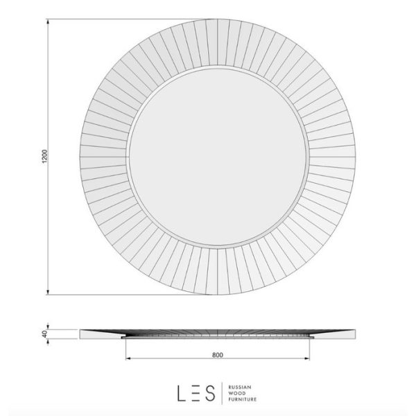 Зеркало настенное абрикос — изображение 4