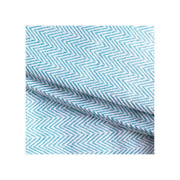 ПОКРЫВАЛО В ЗИГЗАГ ГОЛУБОЙ  — изображение 2