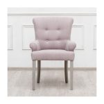 стул с мягкой обивкой William розовый — изображение 2
