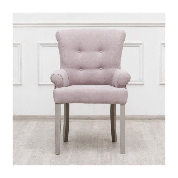 стул с мягкой обивкой William розовый — изображение 2