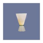 Настольная лампа Jolly из стекла белого цвета