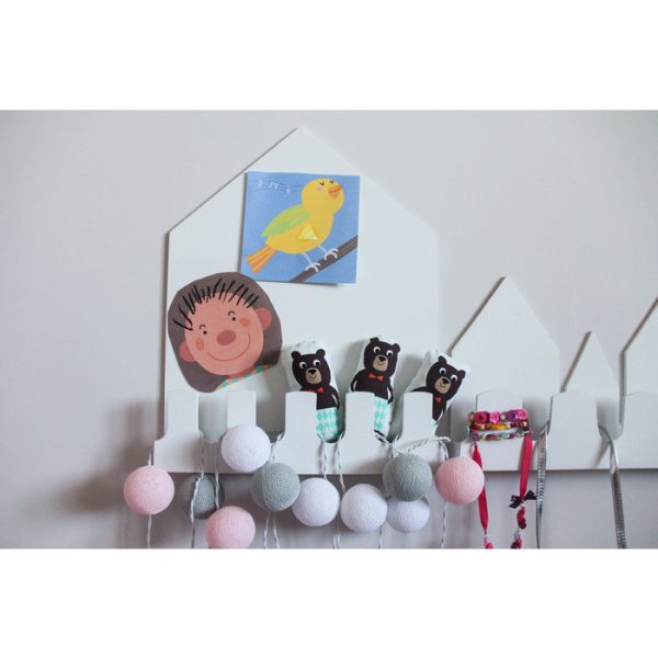 Вешалка-полка в виде домика Munich — изображение 3