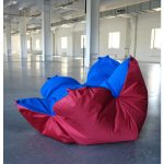 Кресло-мешок Цветок L Tempotest Blue on Red — изображение 4