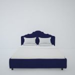 Кровать Palace 200x200 см Велюр Синий — изображение 5