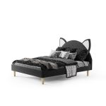 Кровать Дизайнерская KITTEN с белыми ушками 120х200 см