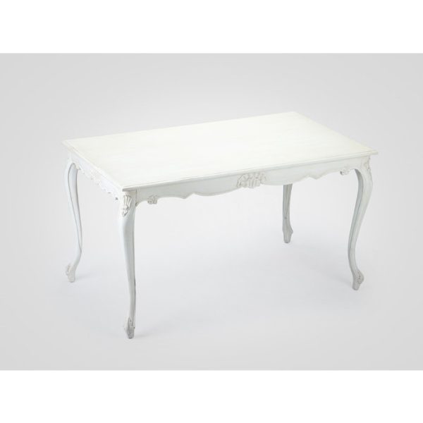 Прямоугольный стол «АВГУСТИН» из натурального дерева с резьбой и патиной — изображение 2