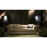 Диван Alfred Жемчужно-белого цвета