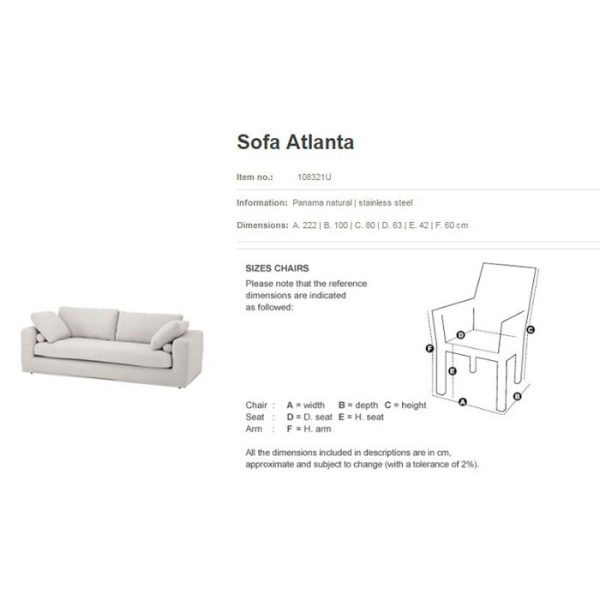 Диван  Sofa Atlanta с подушками  — изображение 2