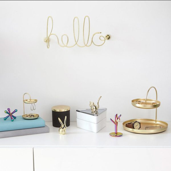 Декор для стен Umbra hello латунь — изображение 5