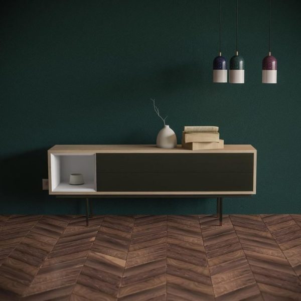 тумба ТВ Bdesign Quadro new белого цвета — изображение 2