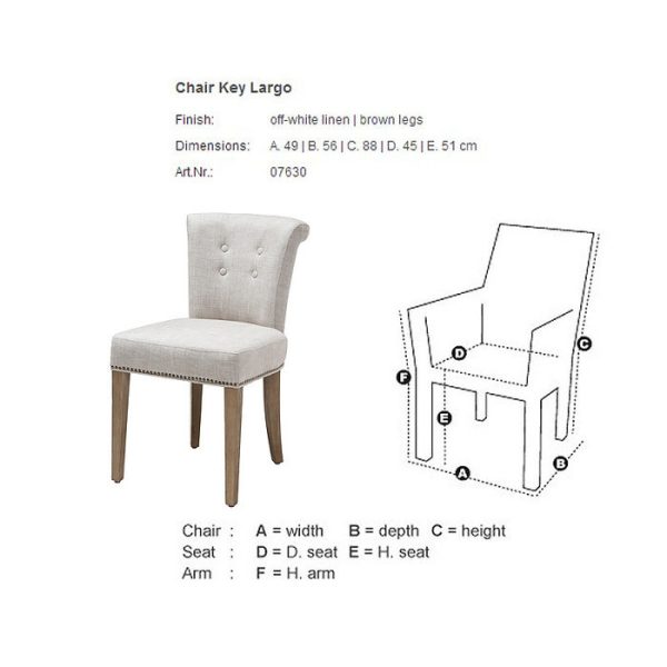 стул с мягкой обивкой  Key Largo   — изображение 3