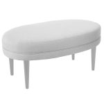 Банкетка Sonorous white Молочный Велюр — изображение 2