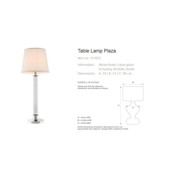 Настольная лампа  Plaza — изображение 3