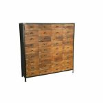 Комод из металла и дерева