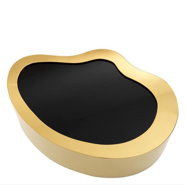 Журнальный столик  Gibbons оригинальной формы из металла и стекла — изображение 2