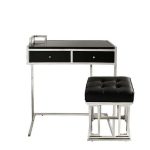 Письменный Стол  c пуфом Desk & Stool Equinox с основанием из нержавеющей стали