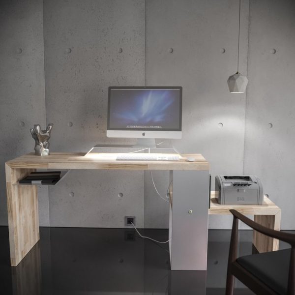 Рабочий стол EcoComb-3 белый — изображение 4