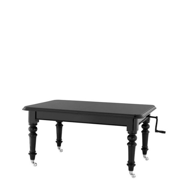 Раздвижной обеденный стол на колесиках  Table Trafalgar из натурального дерева — изображение 3