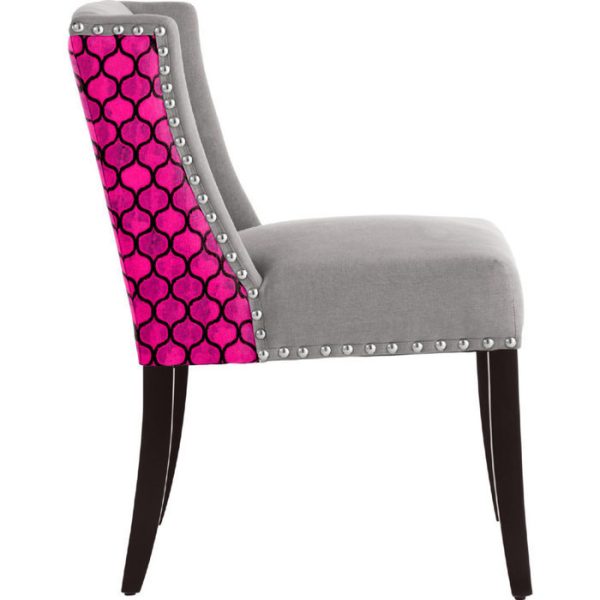 стул с мягкой обивкой Pinky серый — изображение 2