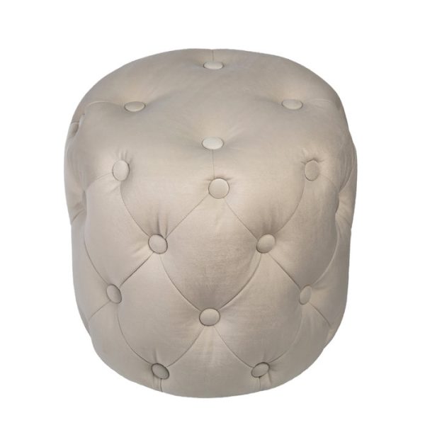 Пуф Passion Белый из велюра — изображение 2