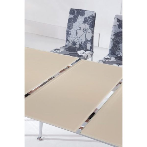 Стол обеденный раздвижной со столешницей из закаленного стекла — изображение 5