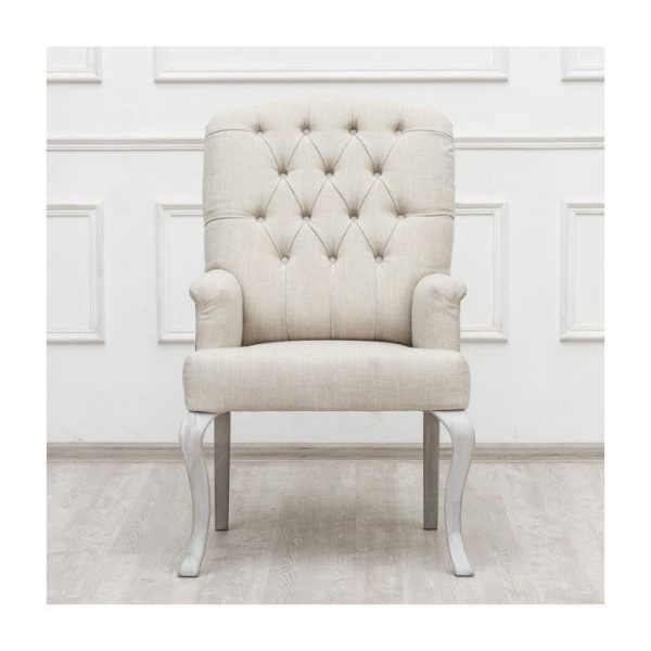 Мягкое полукресло Grace белого цвета — изображение 2