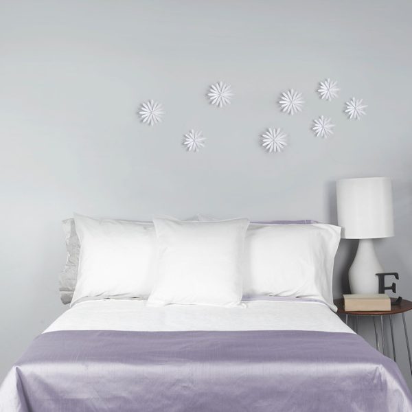 Декор для стен (8 штук) Umbra delica белый — изображение 3